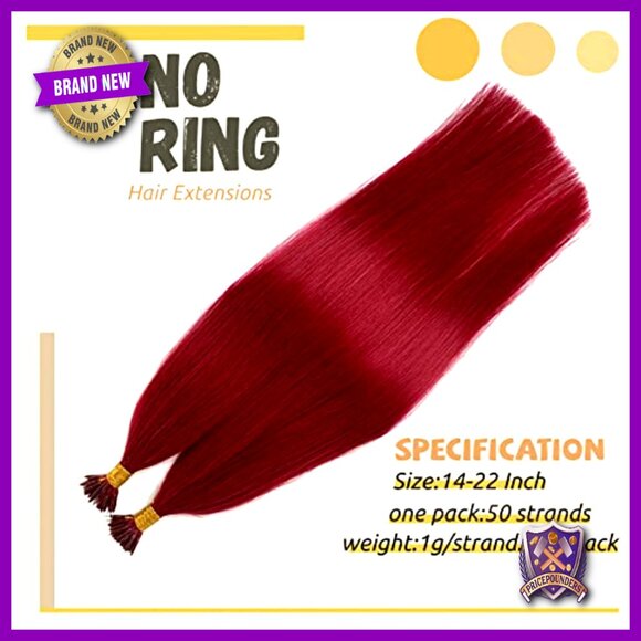 18 Inch Nano Tip Human Hair Extensions 100% Remy 50g Volume